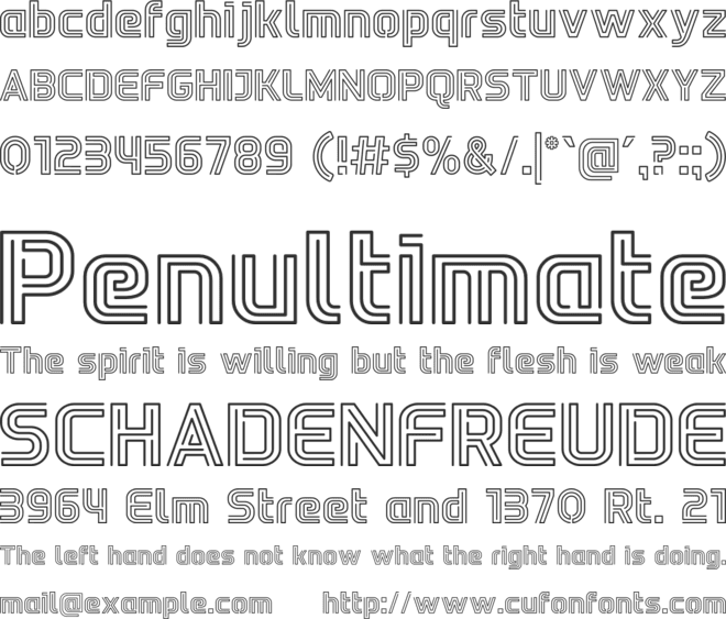 Neon Goodshine font preview