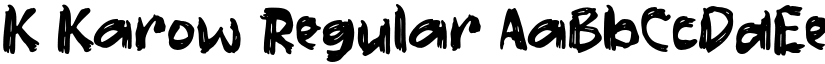 K Karow Regular font