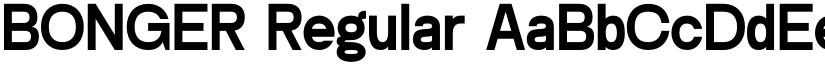 BONGER Regular font
