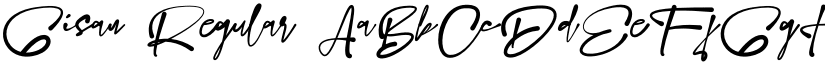 Gisan Regular font