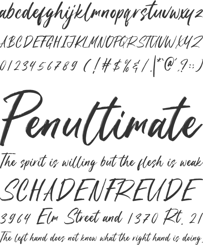 Getswag font preview