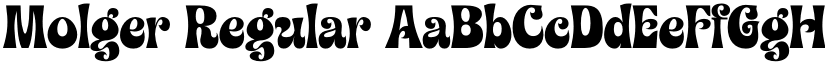 Molger Regular font