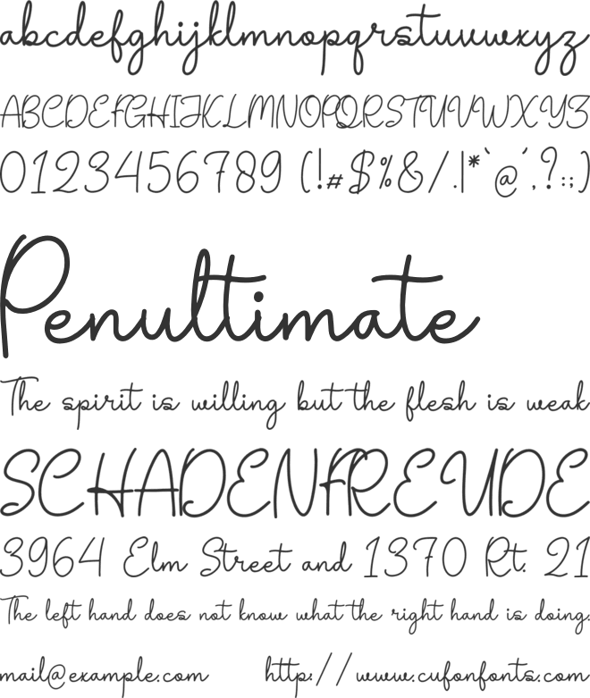 Heyllo font preview