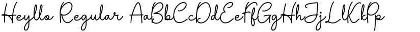 Heyllo Regular font