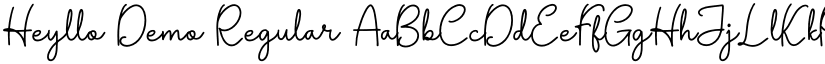 Heyllo Demo Regular font