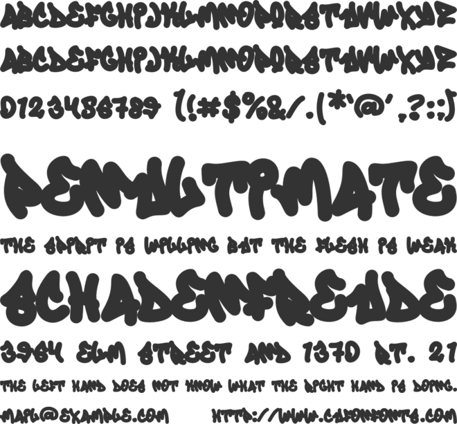 Viper Gear font preview