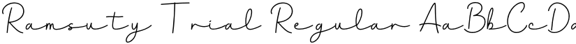 Ramsuty Trial Regular font