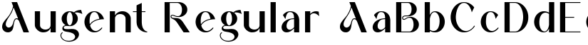 Augent Regular font