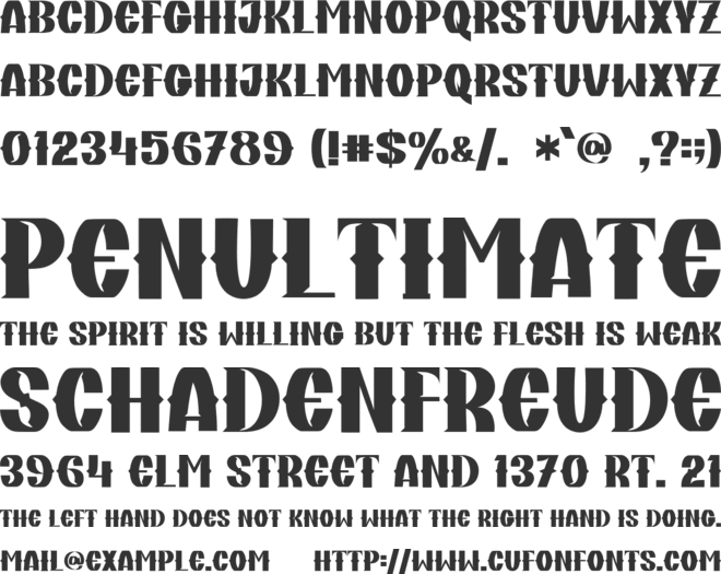 Justin Hubner - Personal Use font preview