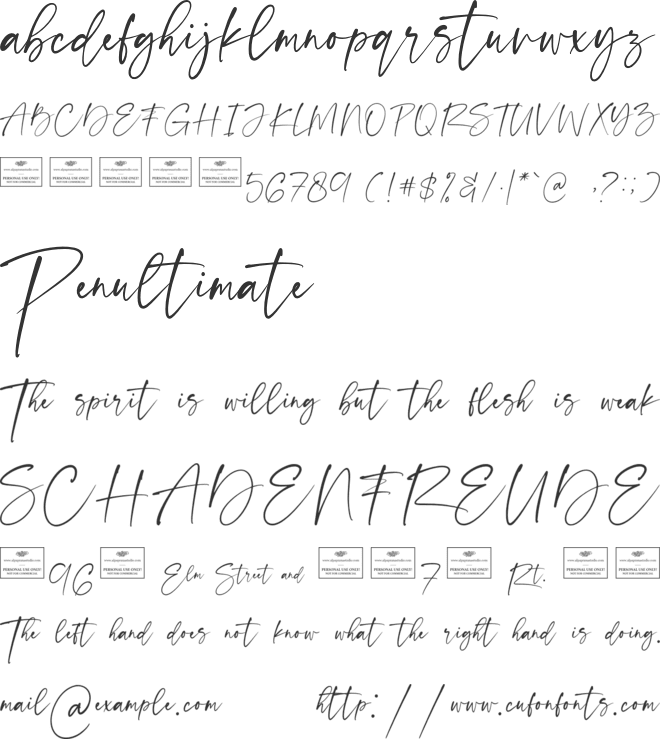 Brooklyn Free font preview