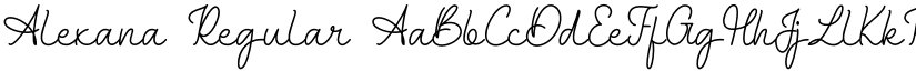 Alexana Regular font