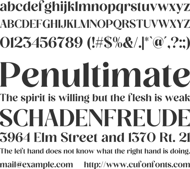 Lost Sarafin font preview