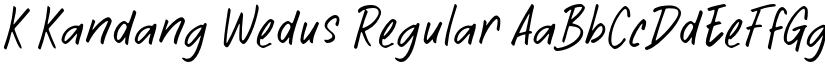 K Kandang Wedus Regular font