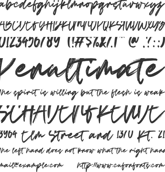 Merah Merona font preview