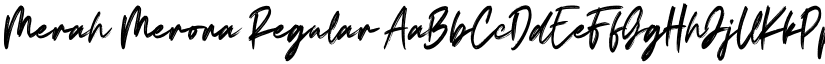 Merah Merona Regular font