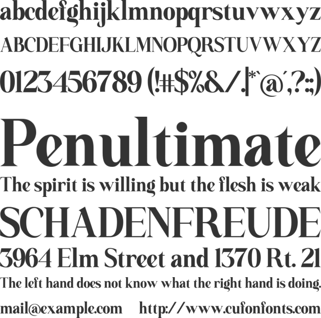 Essinna font preview