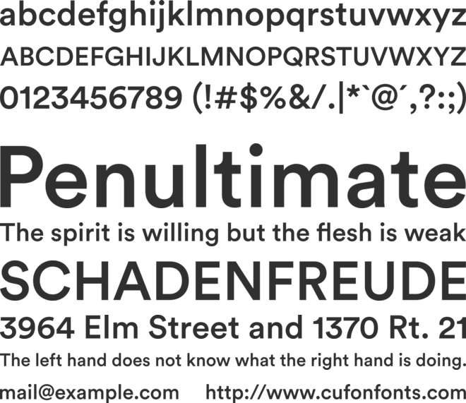 Circular Std font preview
