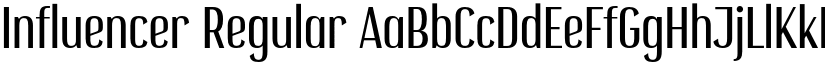 Influencer Regular font