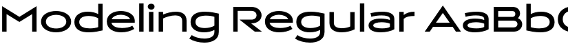 Modeling Regular font