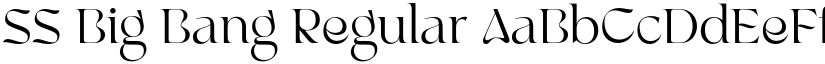 SS Big Bang Regular font