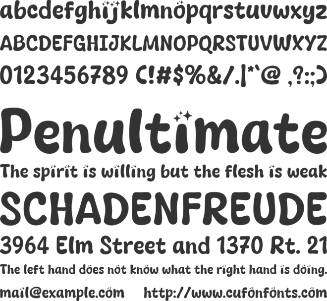 Welcome Magic font preview