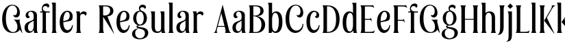 Gafler Regular font