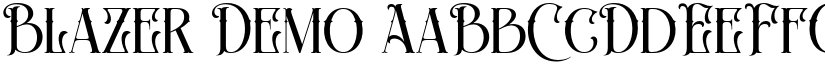 Blazer Demo font