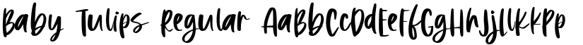 Baby Tulips Regular font