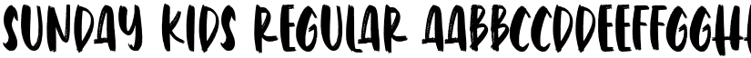 Sunday Kids Regular font