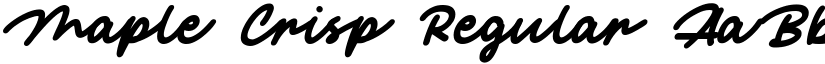 Maple Crisp Regular font