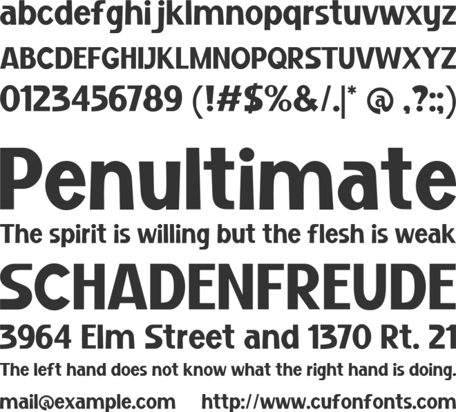 TF Galina font preview