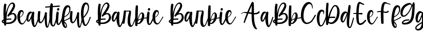 Beautiful Barbie Barbie font