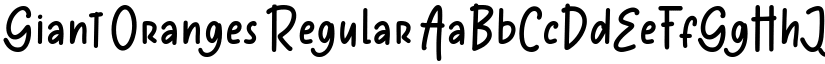 Giant Oranges font download
