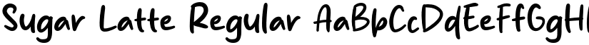 Sugar Latte Regular font