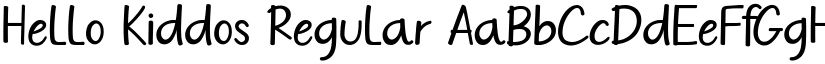Hello Kiddos Regular font