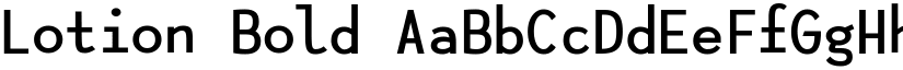 Lotion Bold font