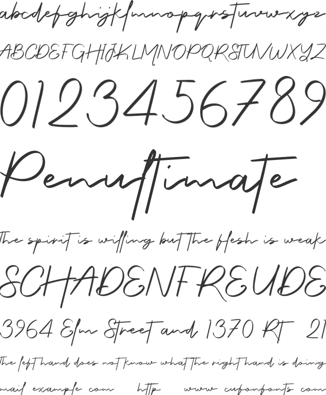 Kiyona Personal Use font preview