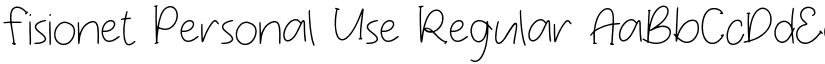 Fisionet Personal Use Regular font