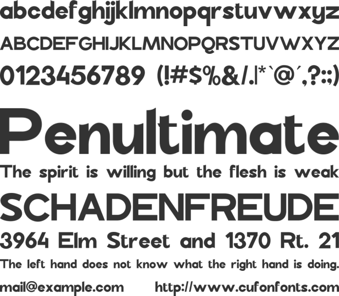 Billajenka font preview