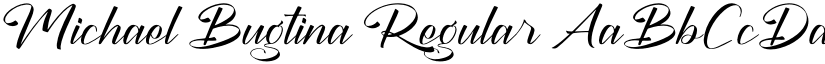 Michael Bugtina Regular font