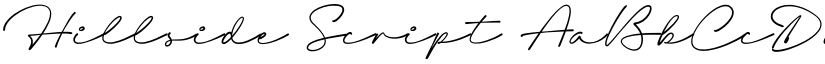 Hillside Script font