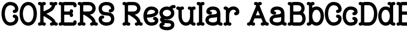 COKERS Regular font