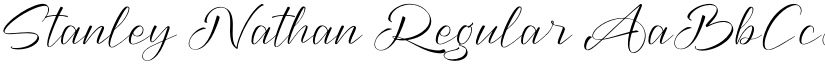 Stanley Nathan Regular font
