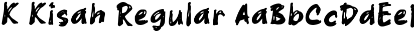 K Kisah Regular font