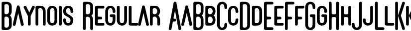 Baynois Regular font