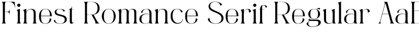 Finest Romance Serif Regular font