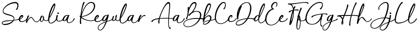 Senolia Regular font