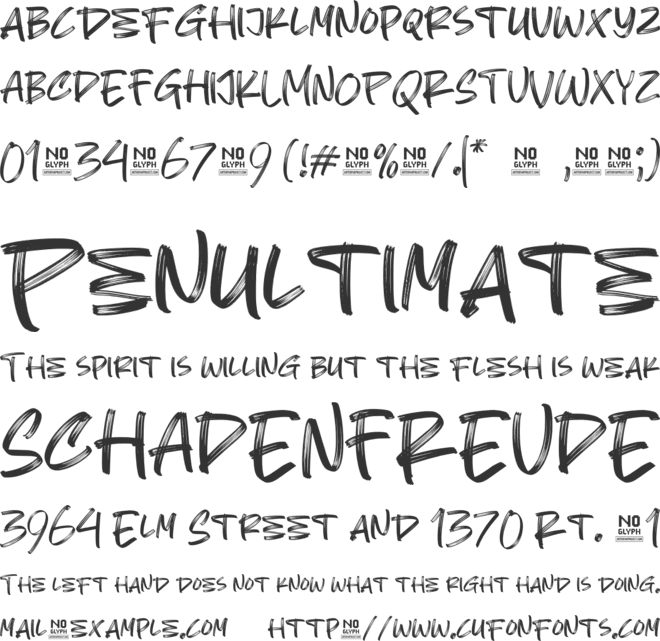 Monster Grande font preview