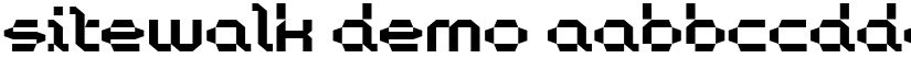 Sitewalk Demo font