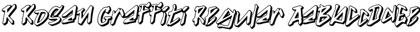 K Kosan Graffiti Regular font